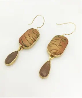 Heather Benjamin | Handmade Rutilated Quartz Drop Earrings