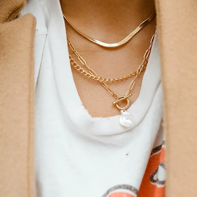 Herringbone Chain Necklace