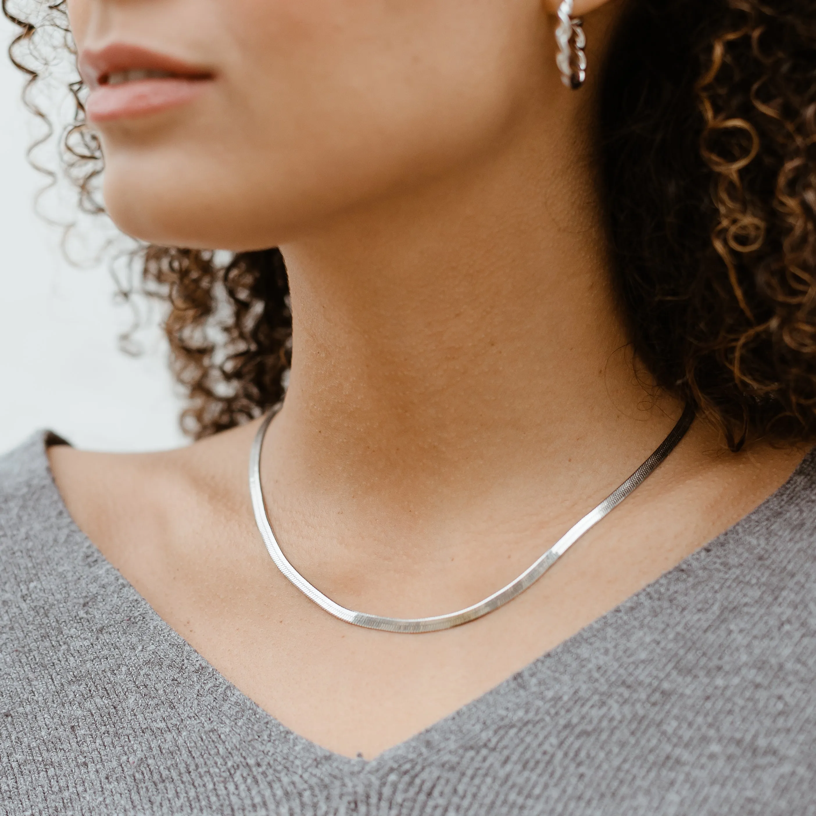 Herringbone Chain Necklace