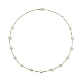 Ippolita 18K Yellow Gold Lollipop 13-Stone Station Necklace in Mother of Pearl, 16-18 inch