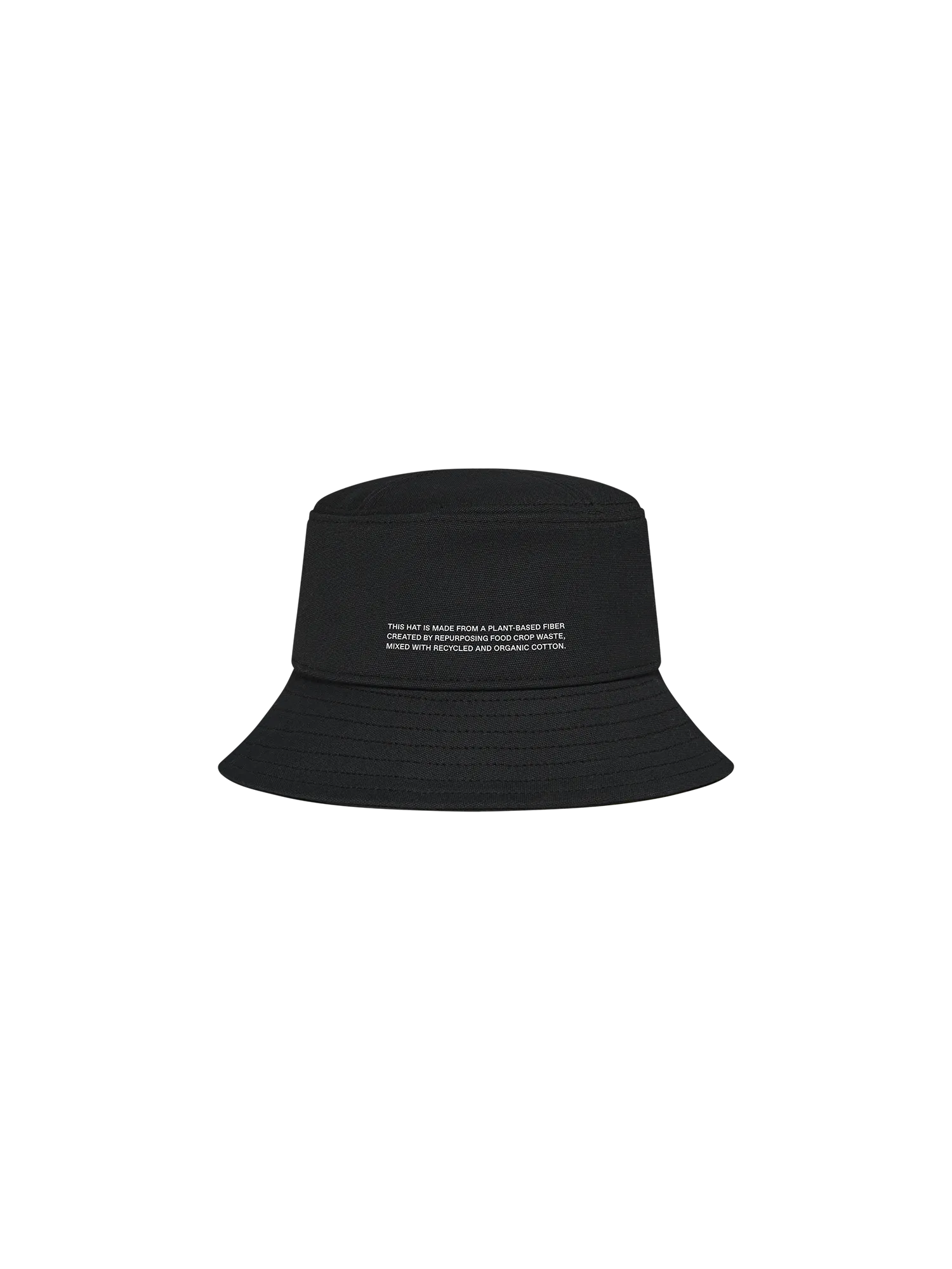 Kids Oilseed Hemp Canvas Bucket Hat—black