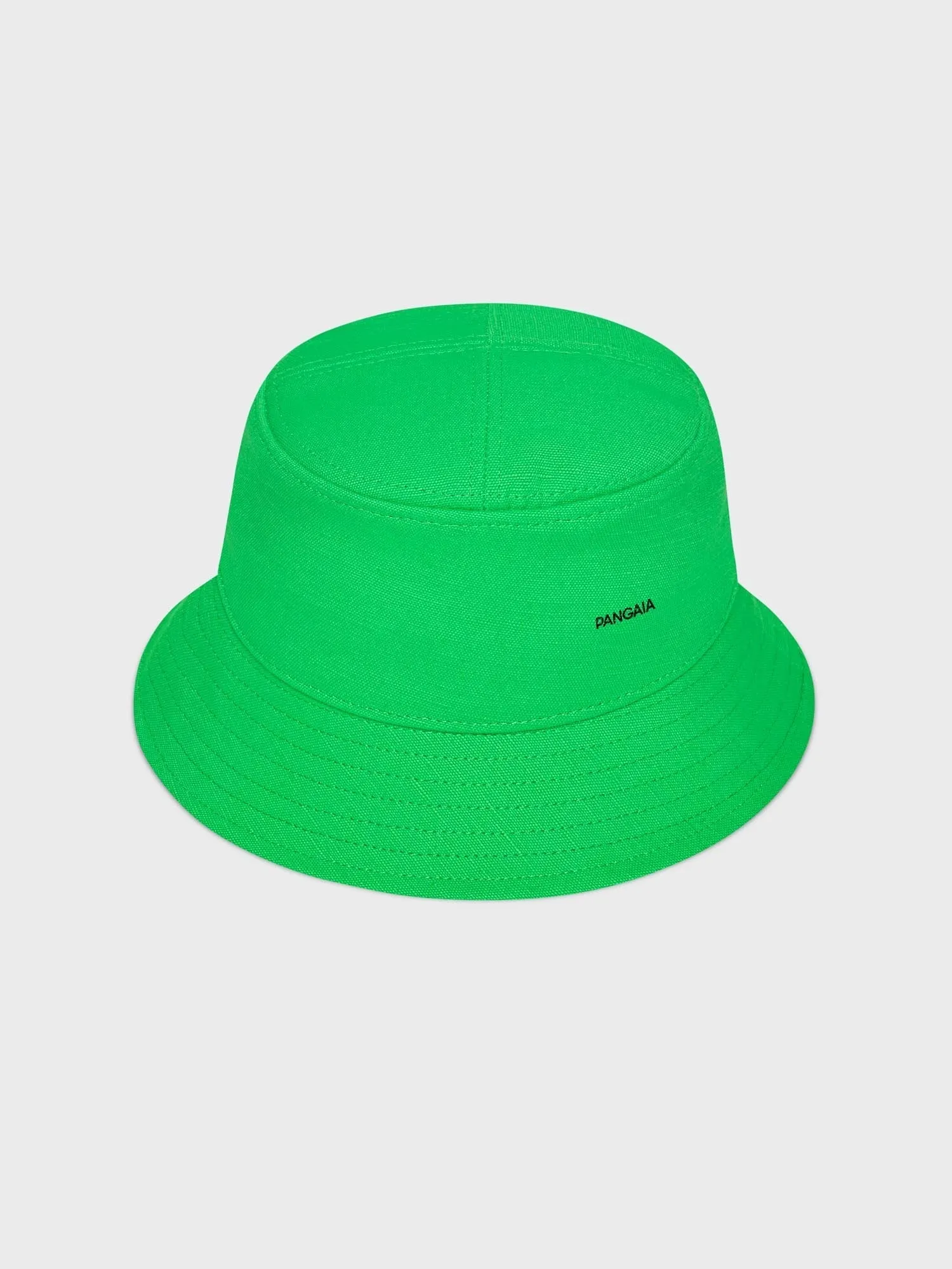 Kids Oilseed Hemp Canvas Bucket Hat—jade green