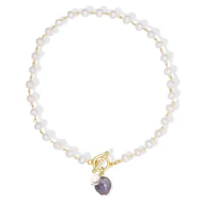 Lady Pearl Drop Necklace