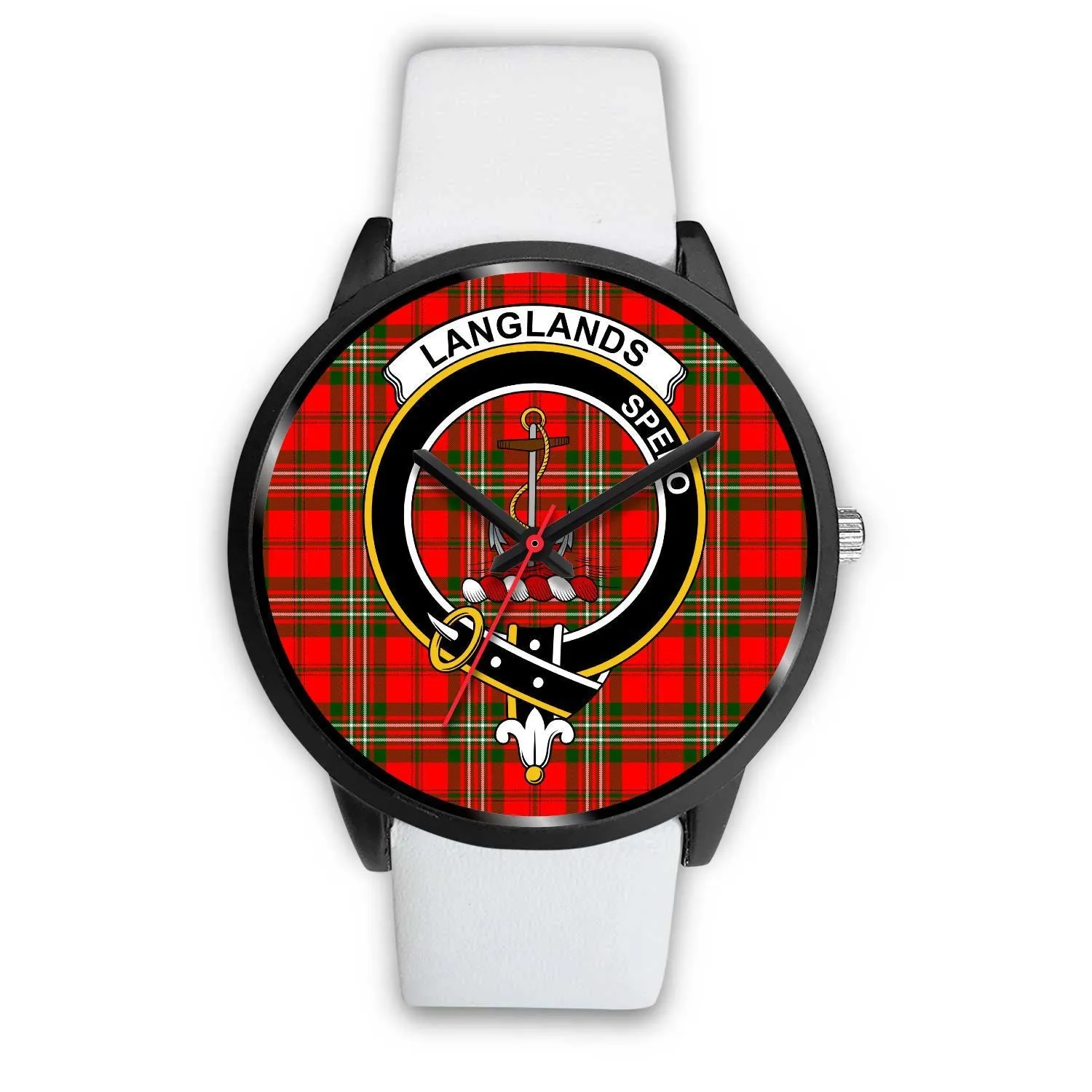 Langlands Clan Badge Tartan Black Watch