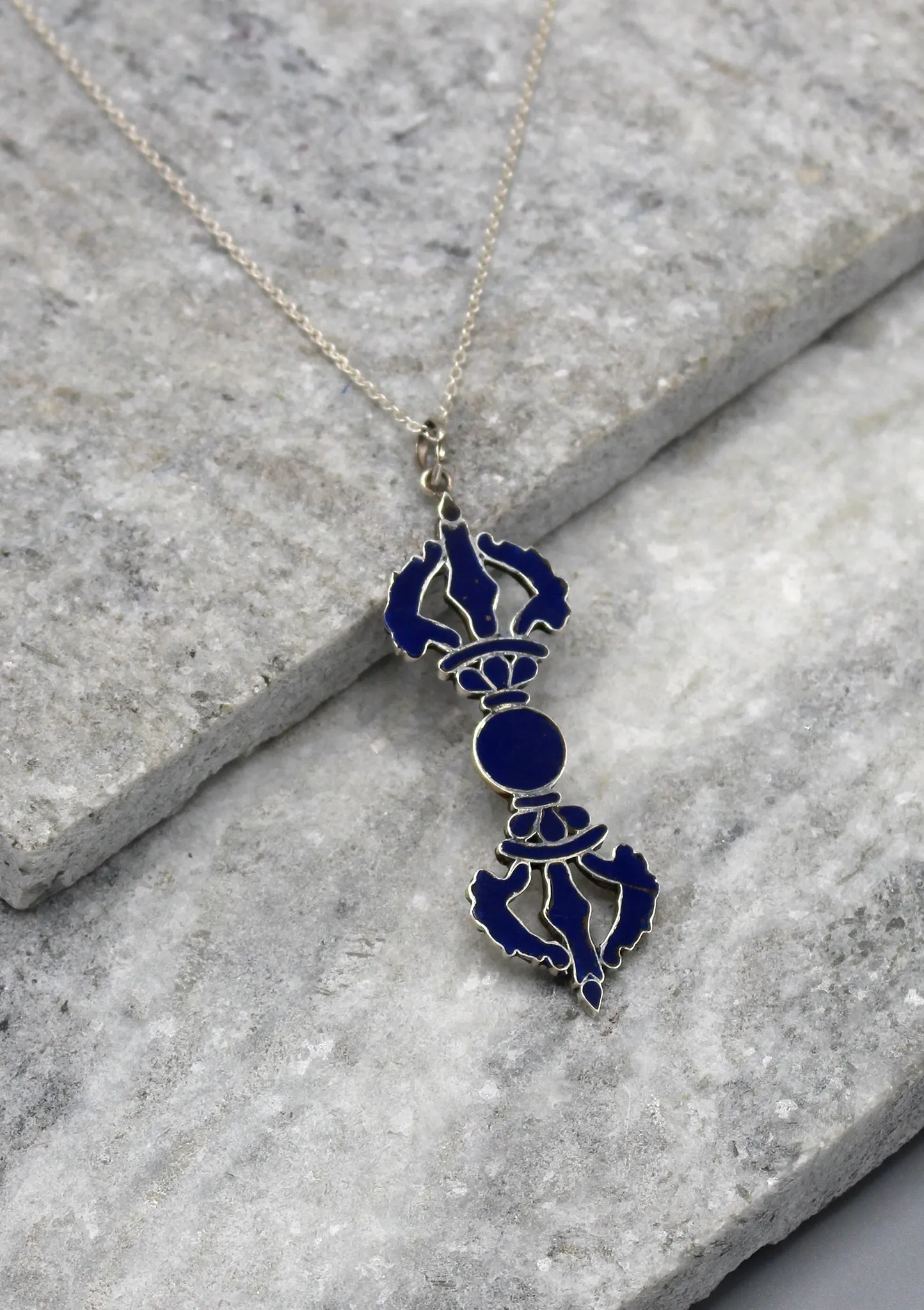 Lapis Dorjee Sterling Silver Pendant