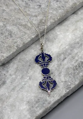 Lapis Dorjee Sterling Silver Pendant