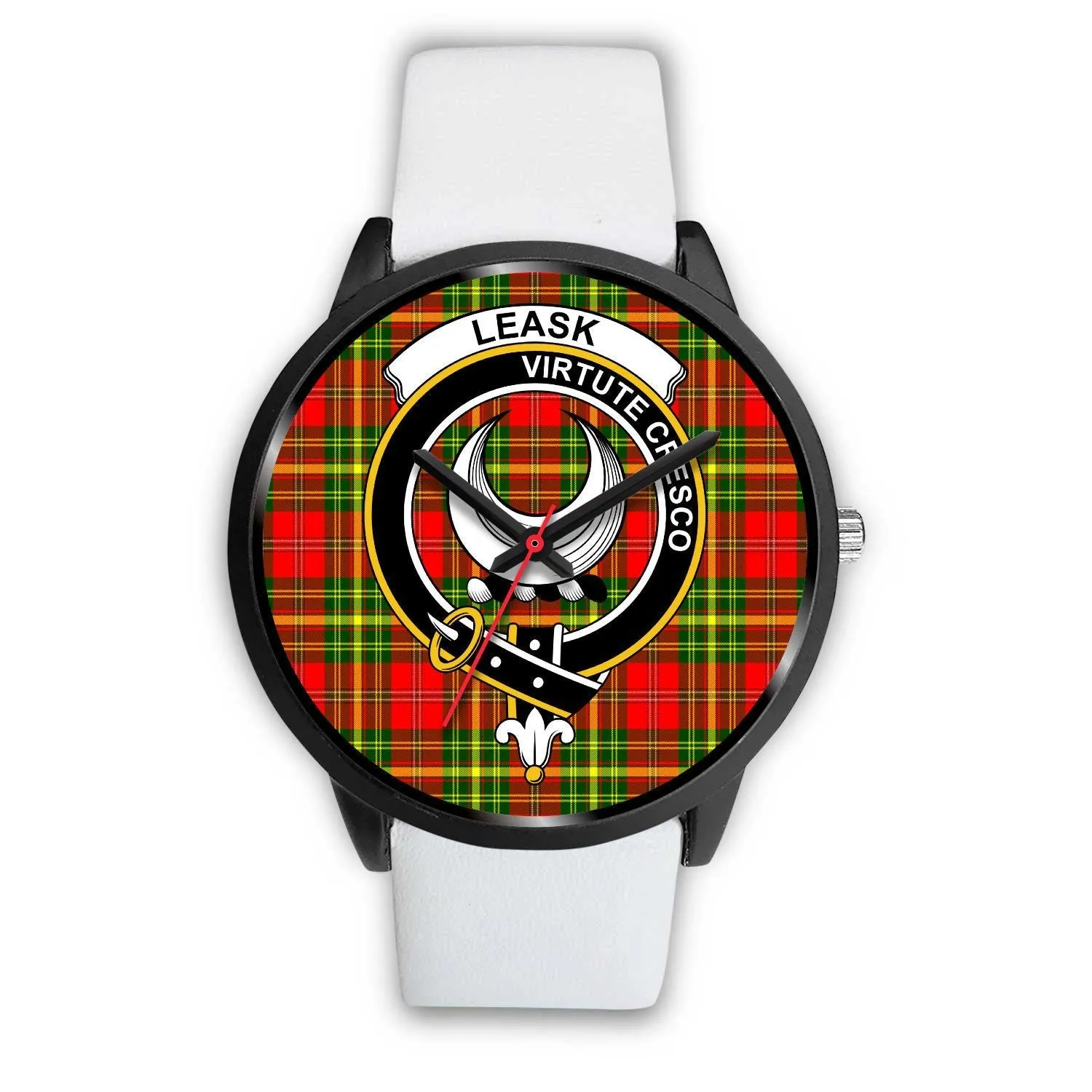 Leask Clan Badge Tartan Black Watch