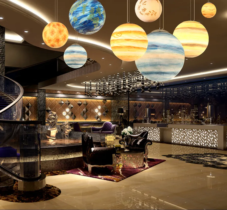 LED Modern Planet Design Pendant Light