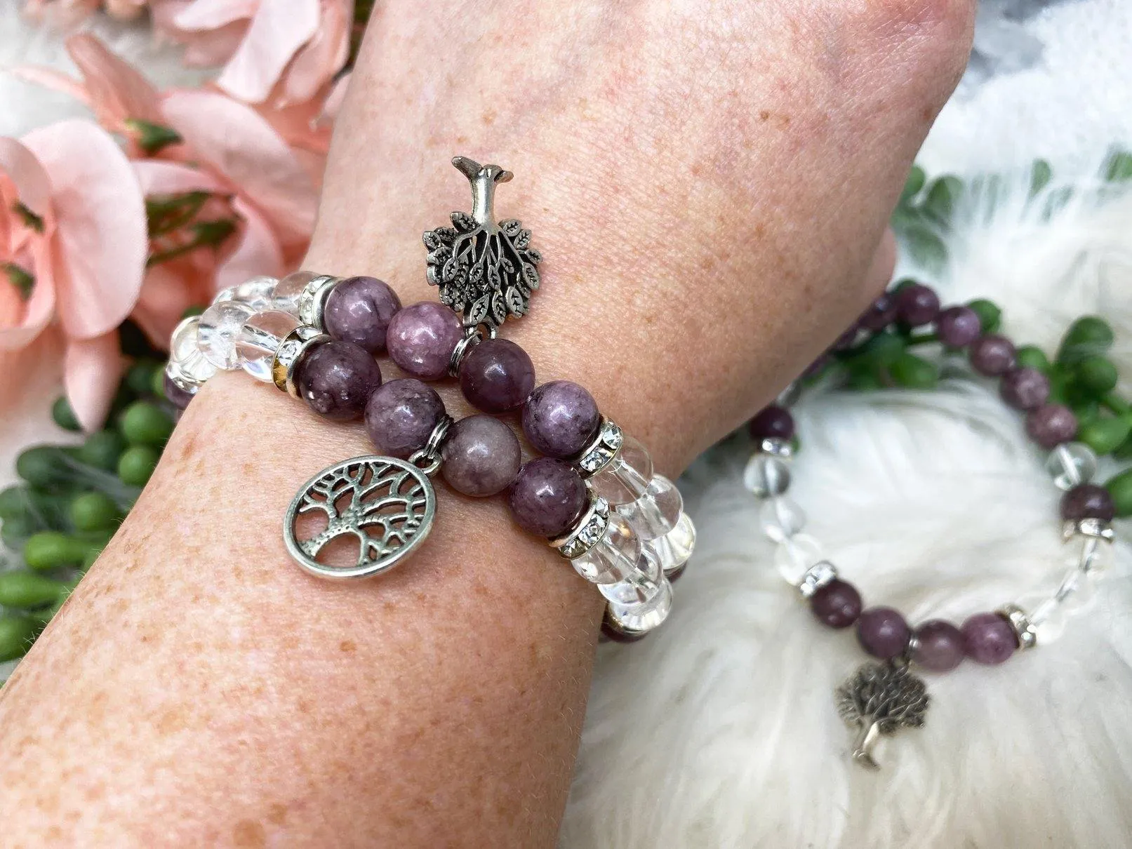 Lepidolite Quartz Bracelet