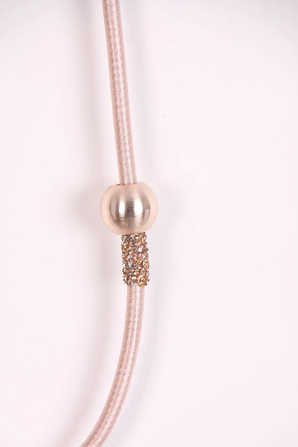 Long lagenlook necklace double threads with Pearl