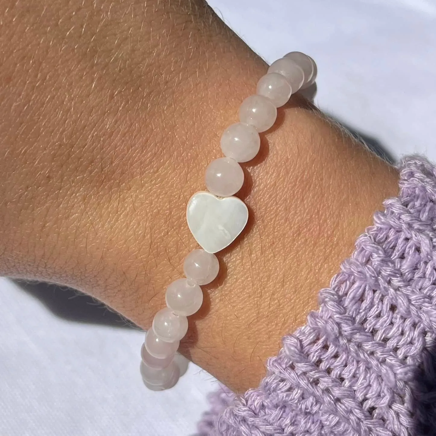 Love Yourself Bracelet - Rose Quartz