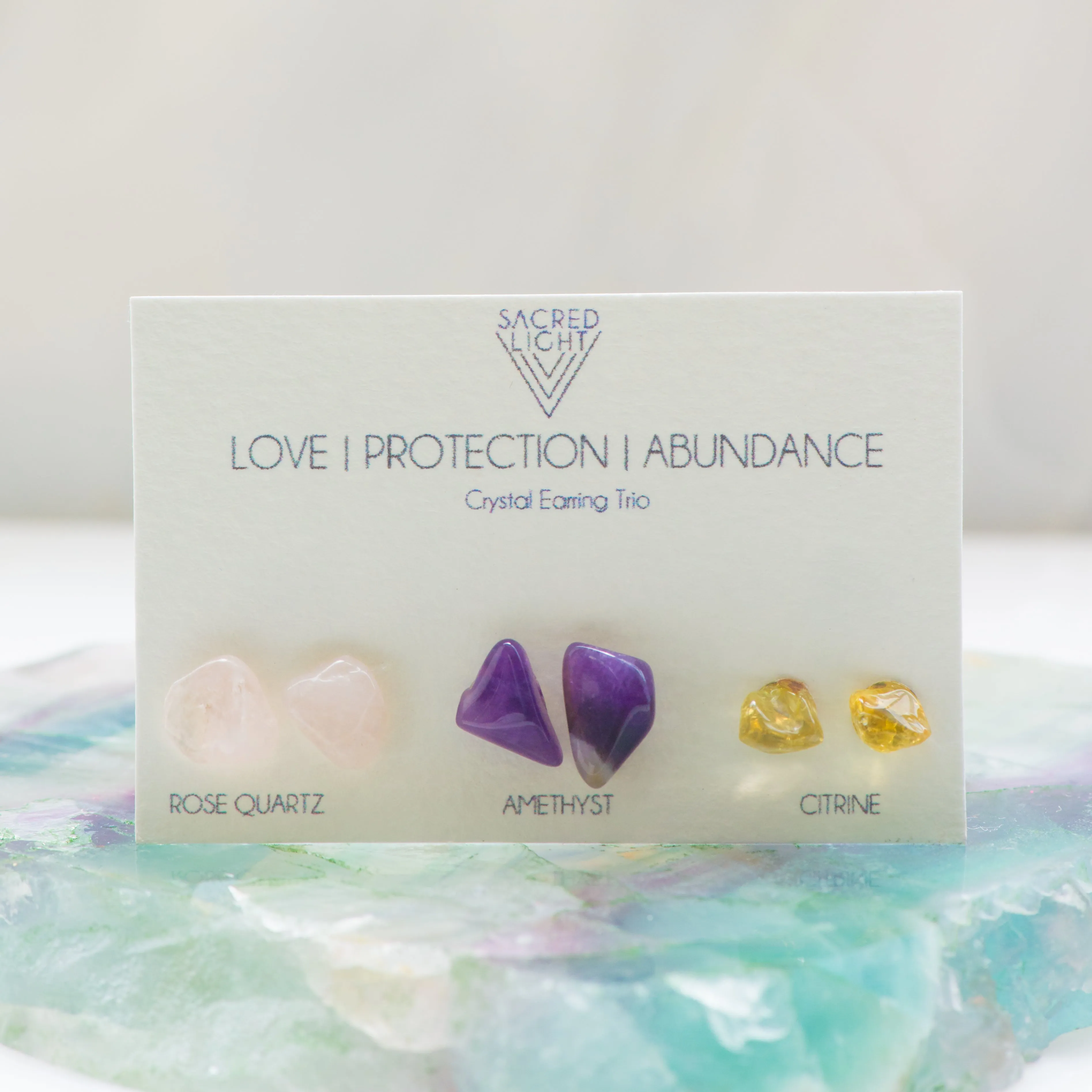 Love/Protection/Abundance Trio Earrings