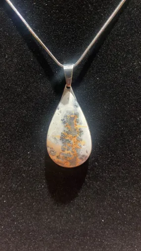 Maligano Jasper Teardrop Crystal Pendant (XL)