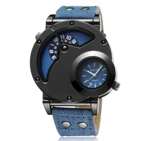 Men's Denim or Leather Watch