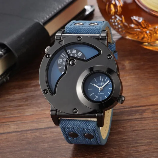 Men's Denim or Leather Watch