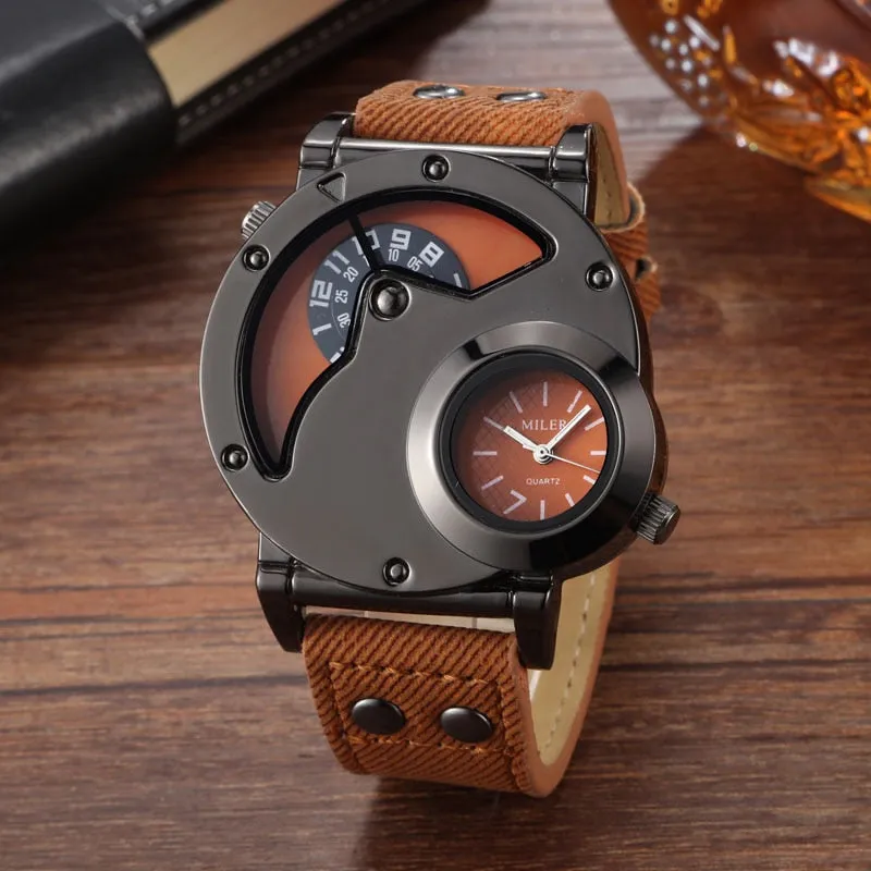 Men's Denim or Leather Watch