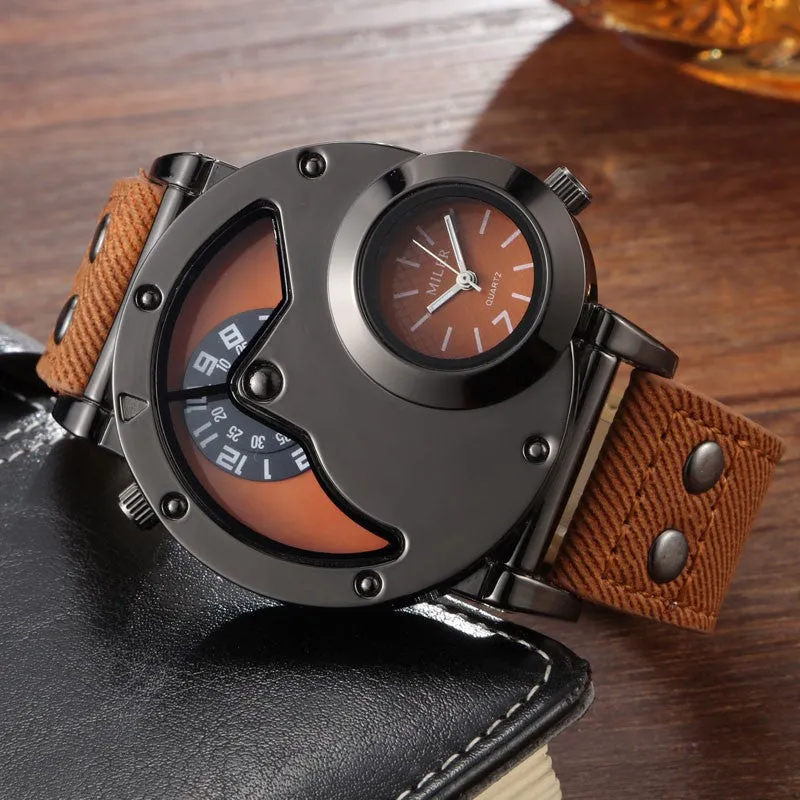 Men's Denim or Leather Watch