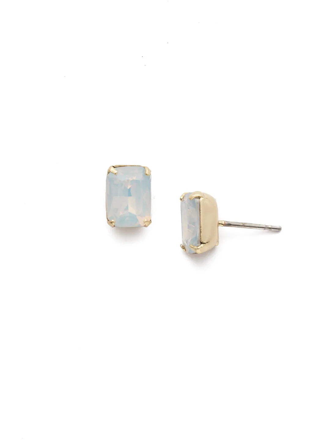 Mini Emerald Cut Stud Earrings - EBY42BGWO