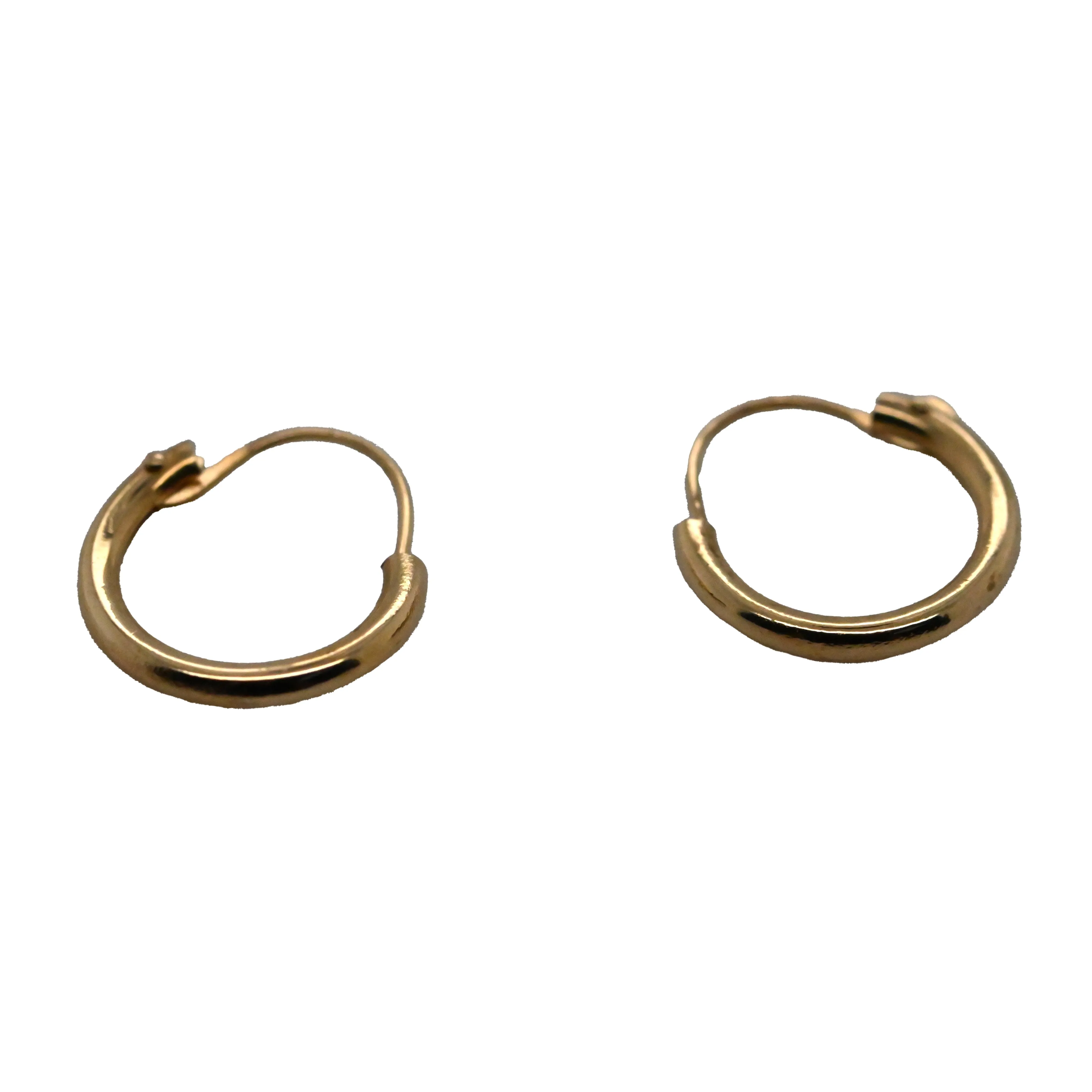 Mini Round Gold Huggie Hoop Earrings