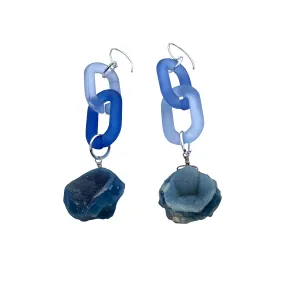 MPR x THE IMAGINARIUM: Bubble Druzy Quartz Blue Earrings