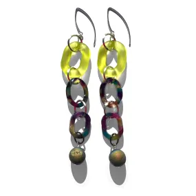 MPR x THE IMAGINARIUM: Iridescent Druzy Quartz Triple Drop Earrings