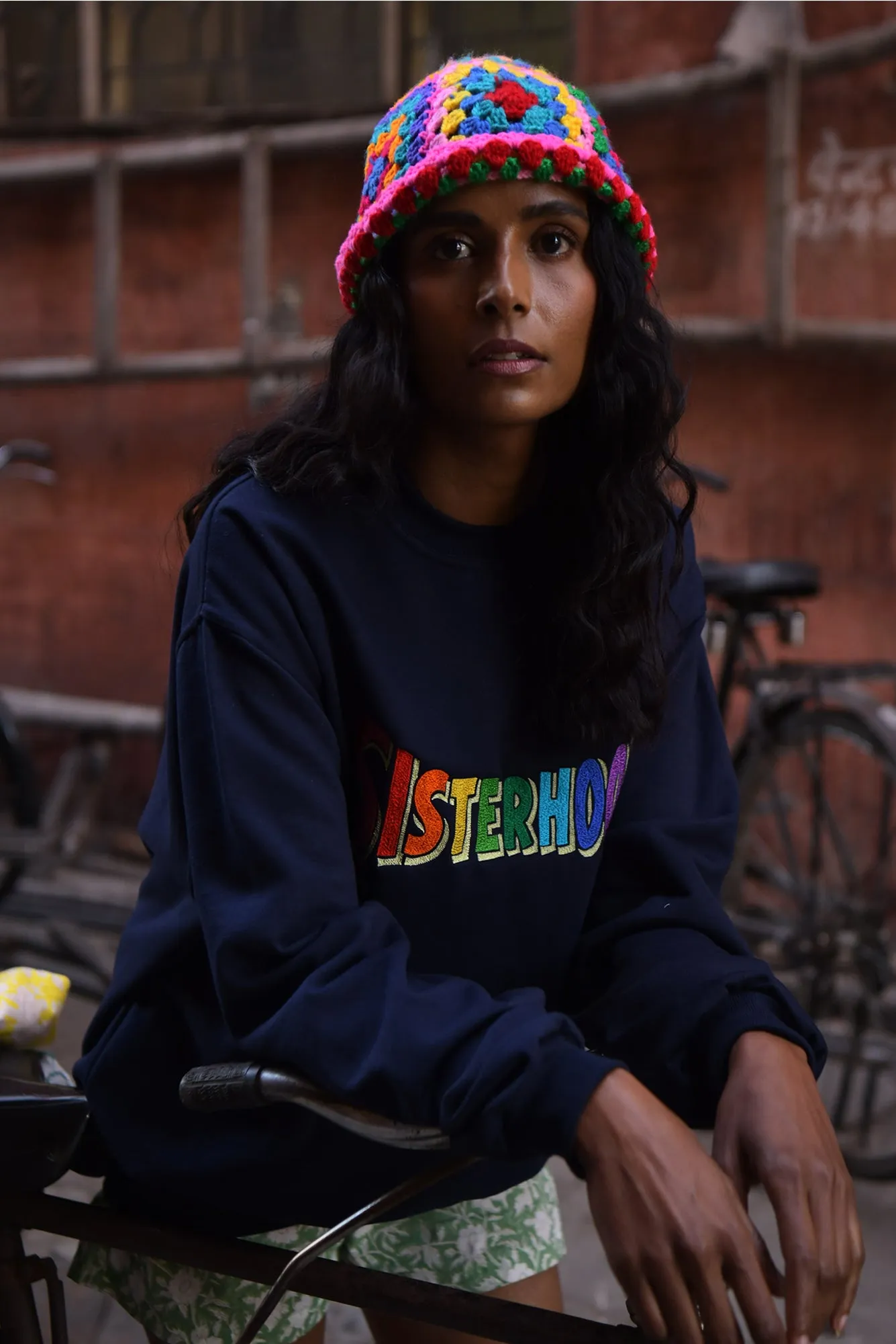 Multicolored Crochet Bucket Hat