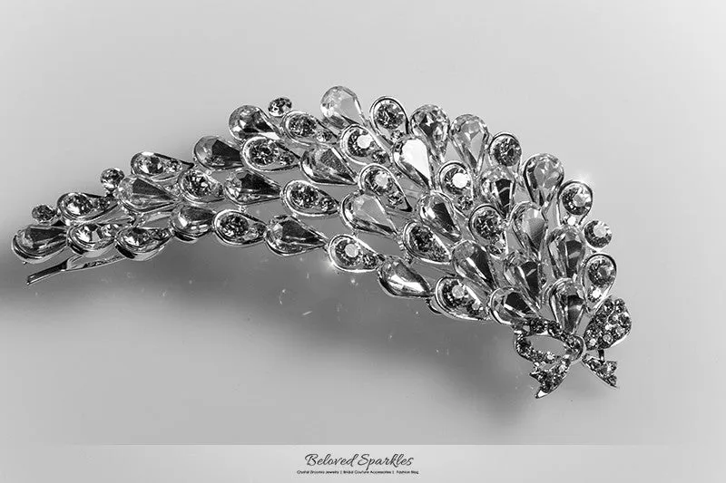 Myriam Crystal Flower Petal Hair Comb | Crystal