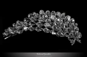 Myriam Crystal Flower Petal Hair Comb | Crystal