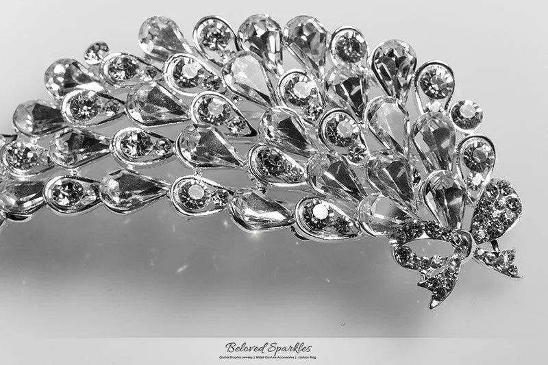 Myriam Crystal Flower Petal Hair Comb | Crystal