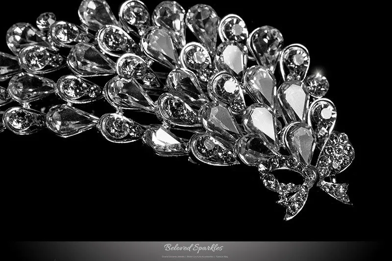 Myriam Crystal Flower Petal Hair Comb | Crystal