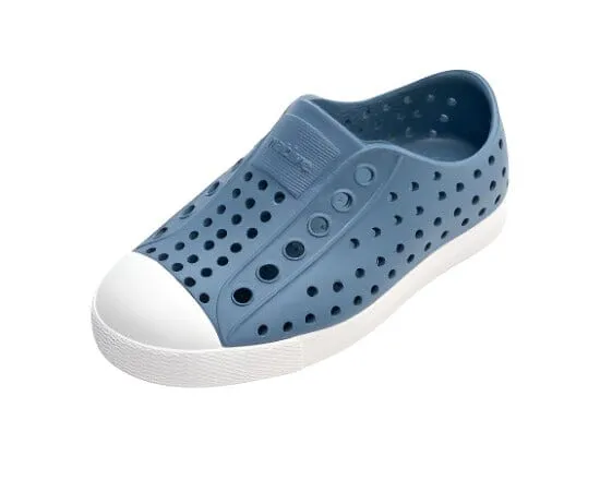 NATIVE Jefferson Child Shoes Oasis Blue/Shell White