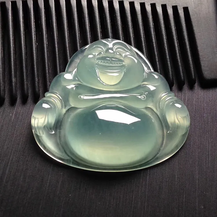 Natural Jade Pendant Jadeite Buddha Pendant PT414