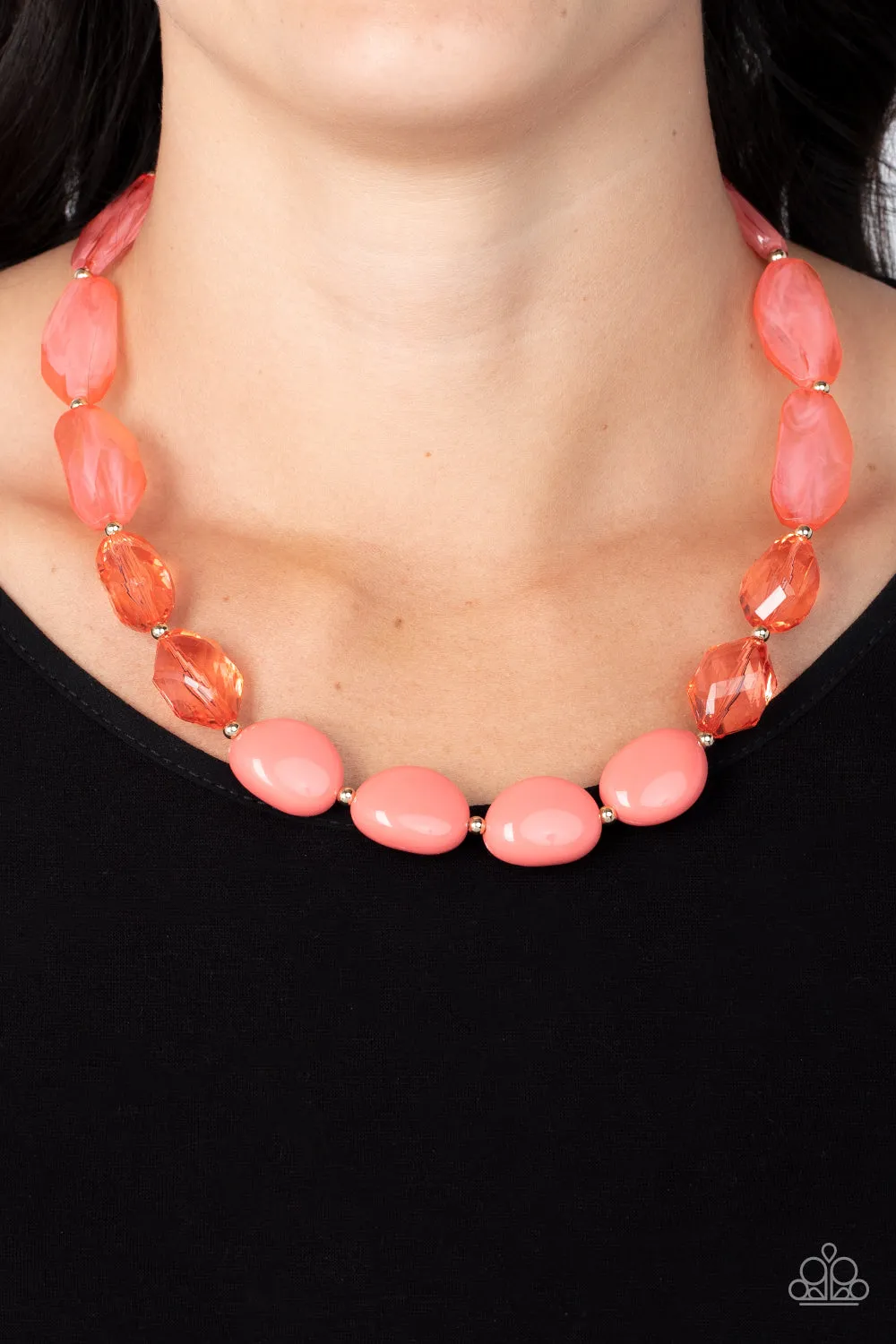 Necklace Private Paradise - Orange N2246