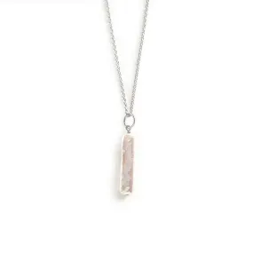 Nora Pearl Necklace Silver