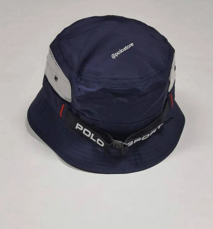 Nwt Polo Ralph Lauren Navy Blue Reflective Bucket Hat