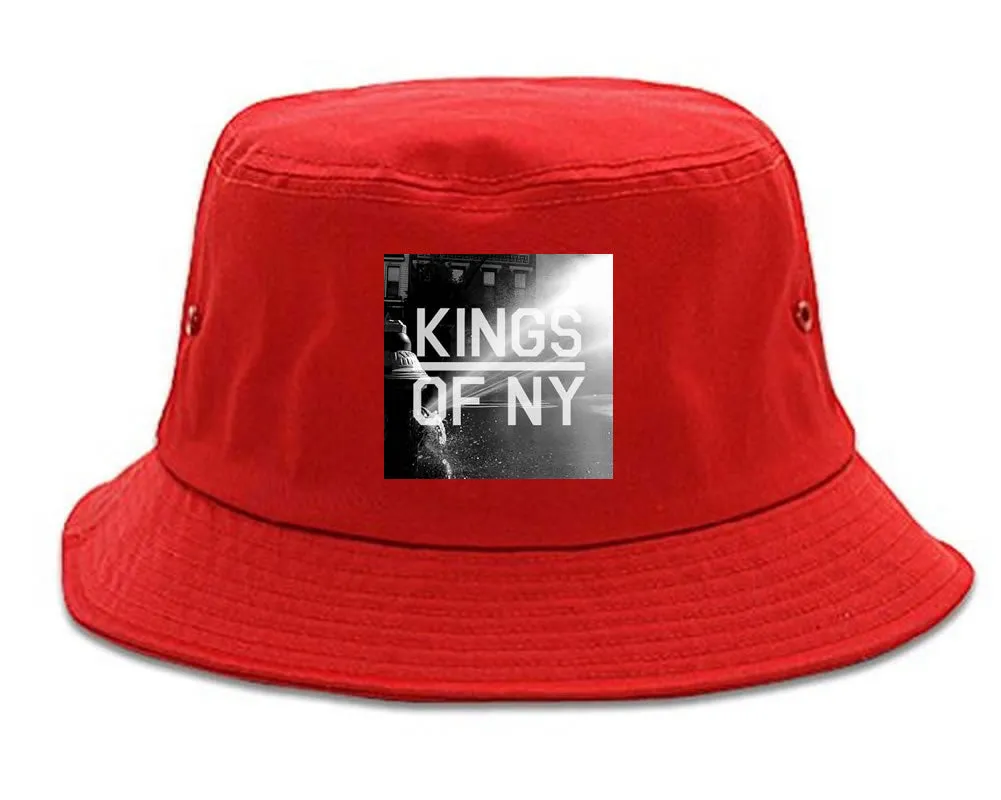 NYC Fire Hydrant Pump Summer Mens Bucket Hat