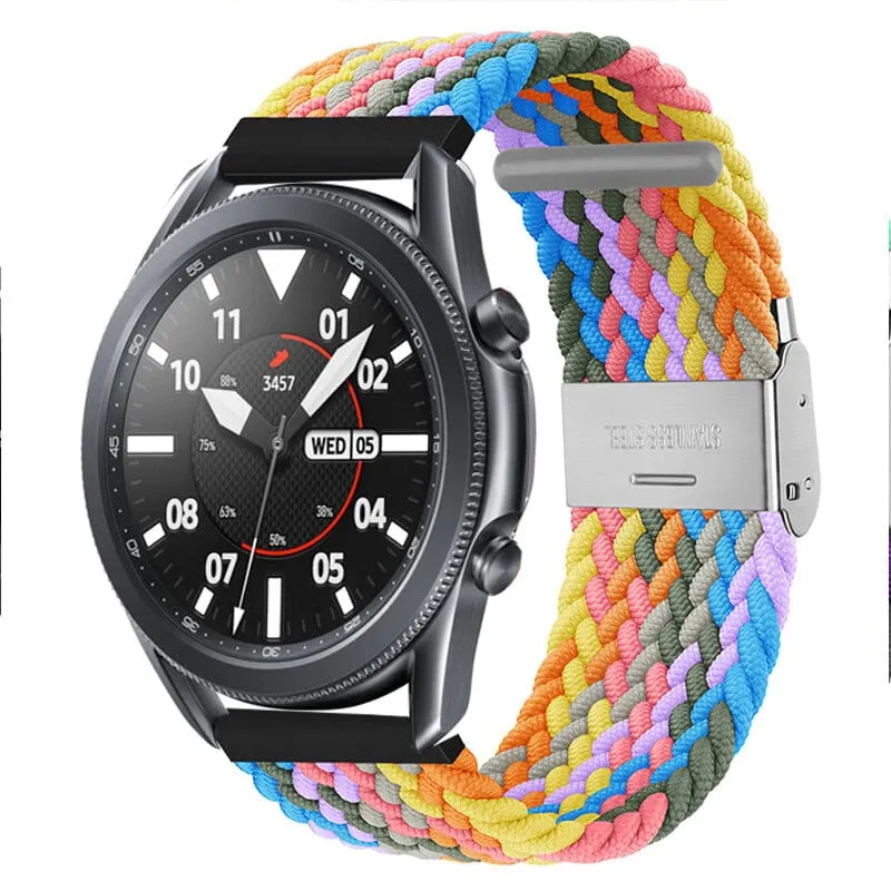 Nylon Braided Loop Watch Straps Compatible with the Oppo Watch 2 42mm