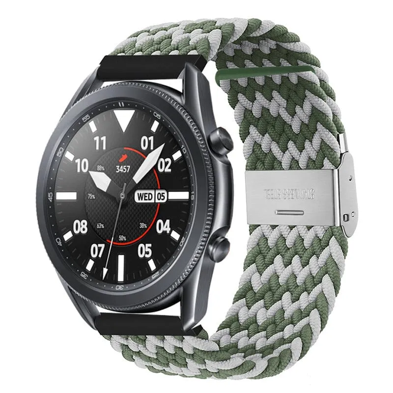 Nylon Braided Loop Watch Straps Compatible with the Oppo Watch 2 42mm