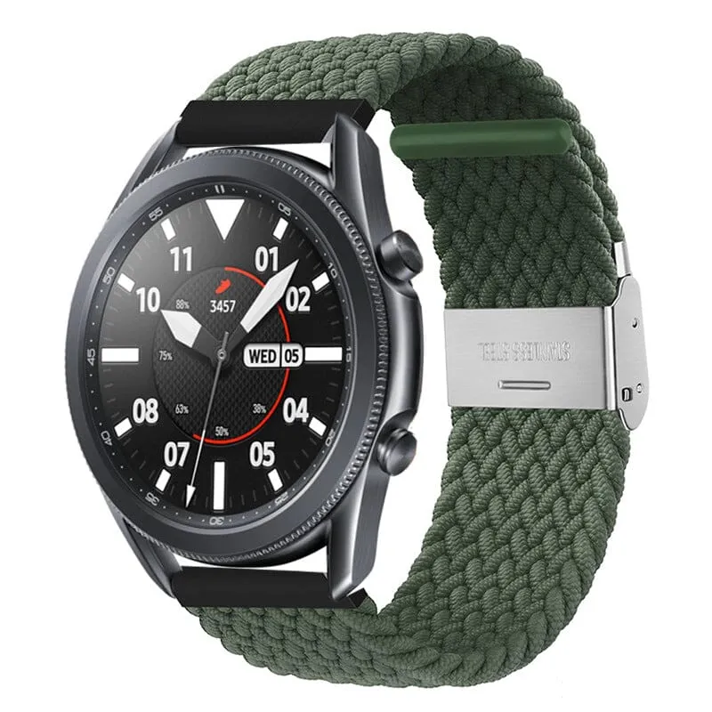 Nylon Braided Loop Watch Straps Compatible with the Oppo Watch 2 42mm