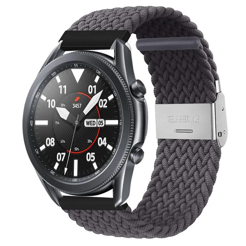 Nylon Braided Loop Watch Straps Compatible with the Oppo Watch 2 42mm