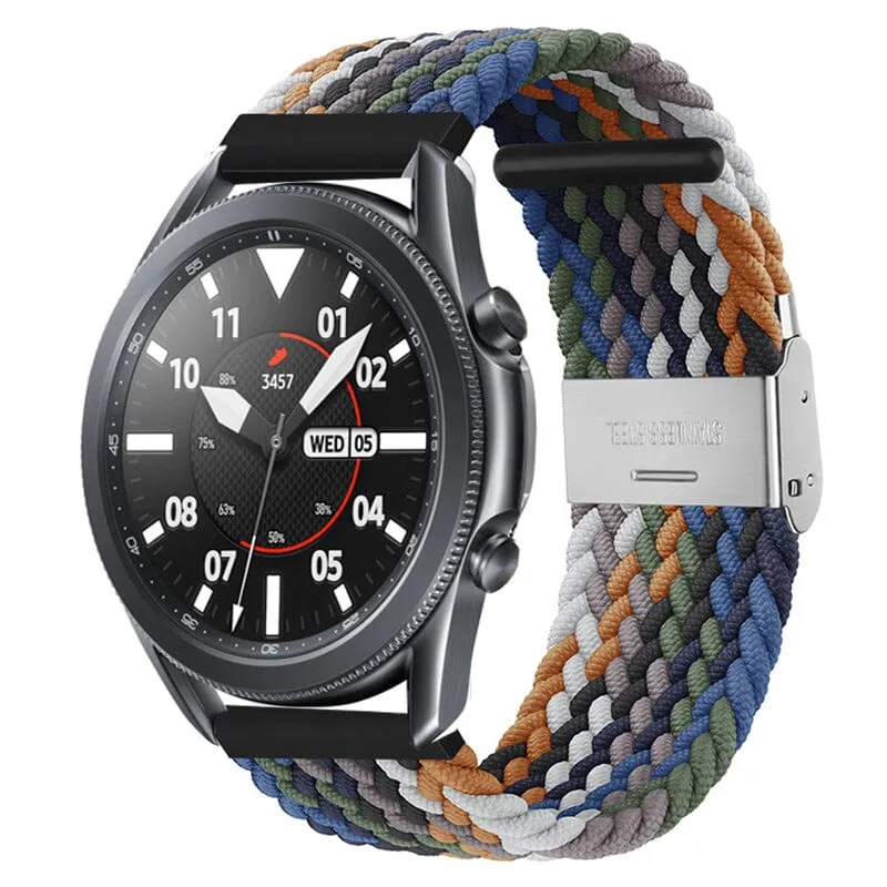 Nylon Braided Loop Watch Straps Compatible with the Oppo Watch 2 42mm