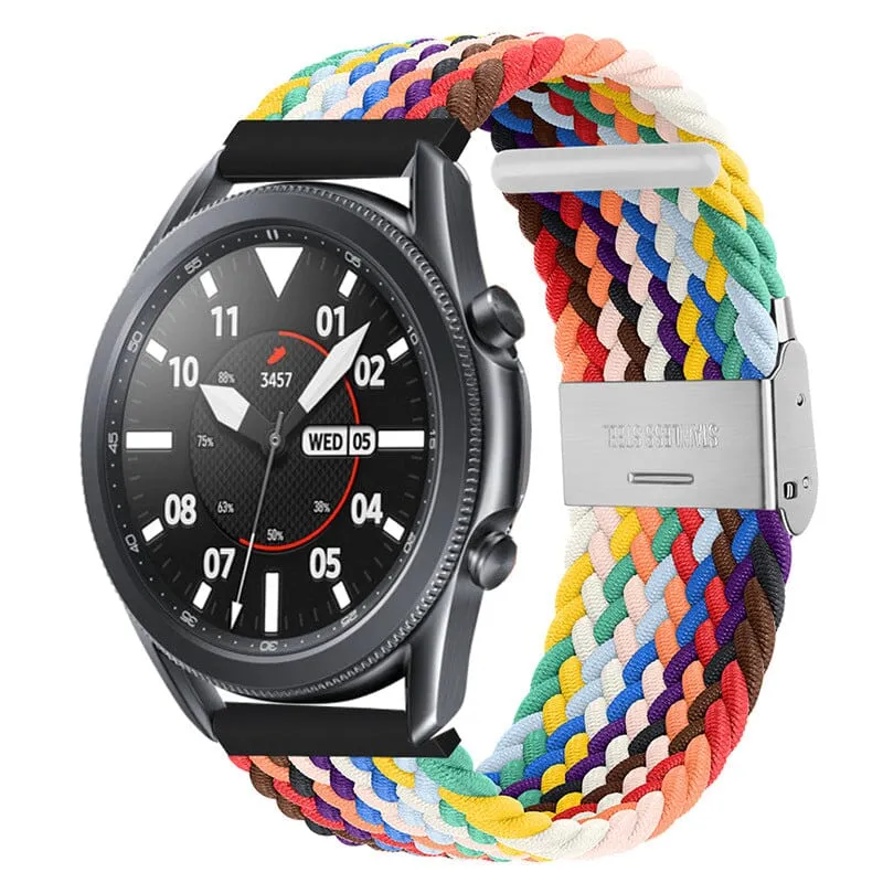 Nylon Braided Loop Watch Straps Compatible with the Oppo Watch 2 42mm