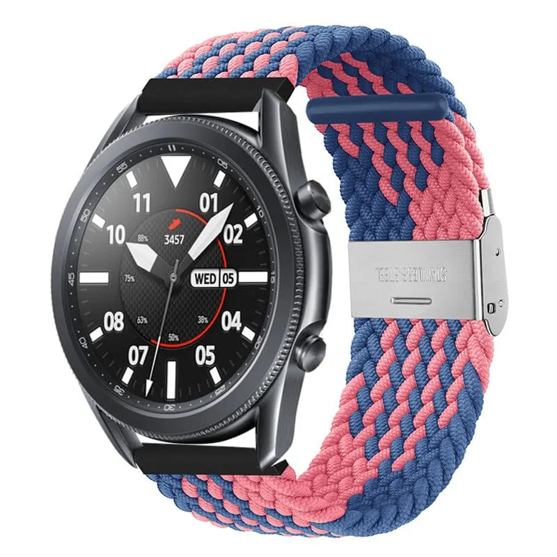 Nylon Braided Loop Watch Straps Compatible with the Oppo Watch 2 42mm