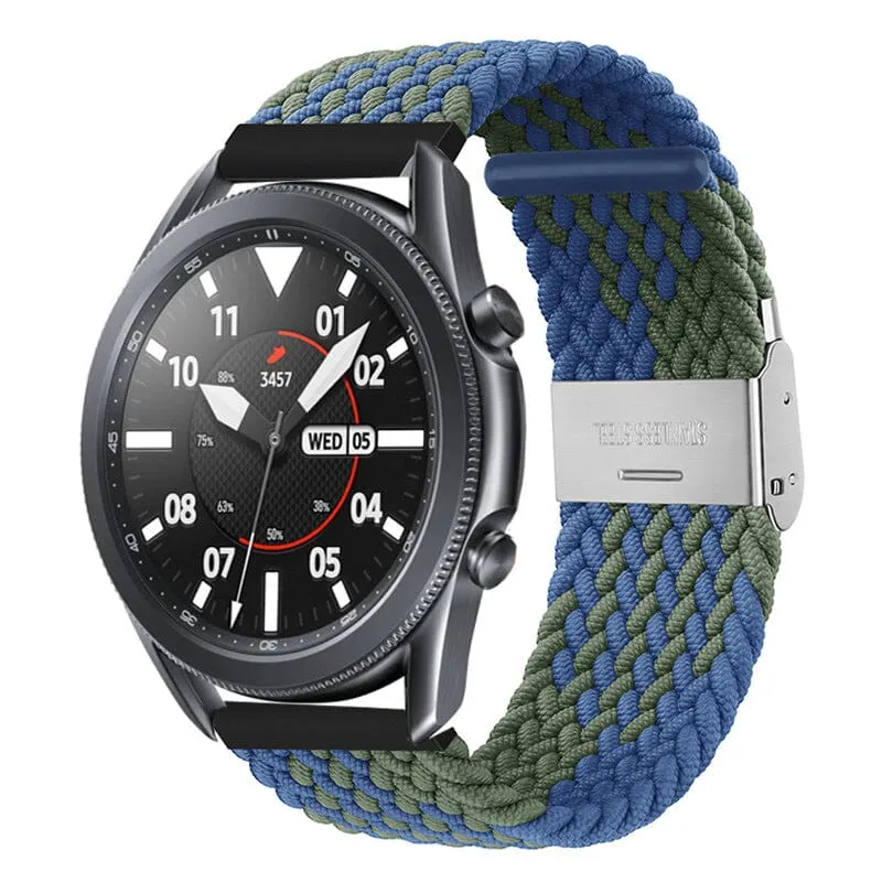 Nylon Braided Loop Watch Straps Compatible with the Oppo Watch 2 42mm