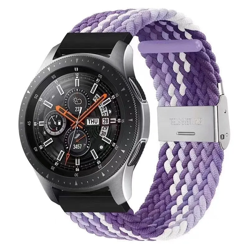 Nylon Braided Loop Watch Straps Compatible with the Oppo Watch 2 42mm