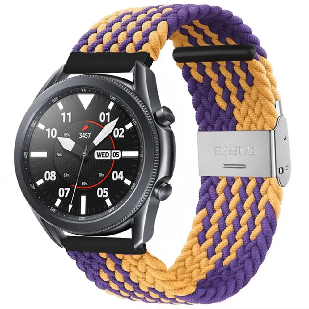 Nylon Braided Loop Watch Straps Compatible with the Oppo Watch 2 42mm