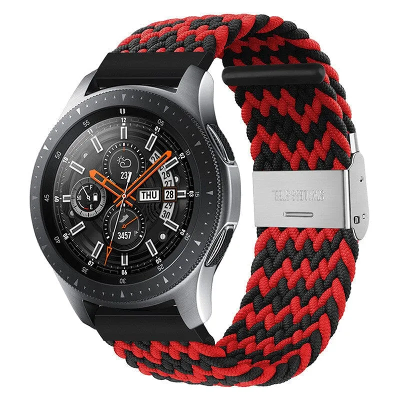 Nylon Braided Loop Watch Straps Compatible with the Oppo Watch 2 42mm