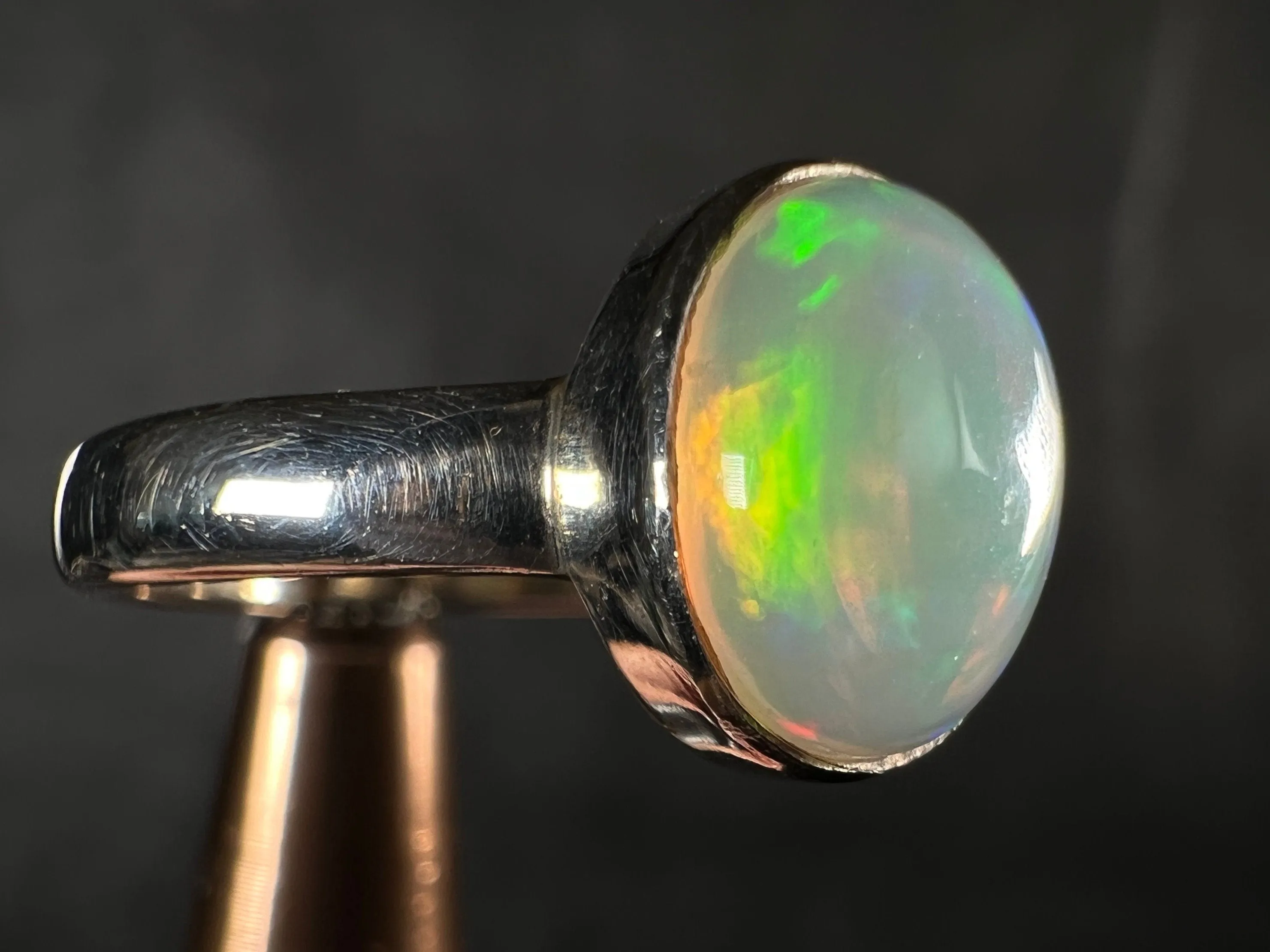 OPAL RING - Sterling Silver, Size 7 - Dainty Opal Ring, Opal Jewelry, Welo Opal, 51760