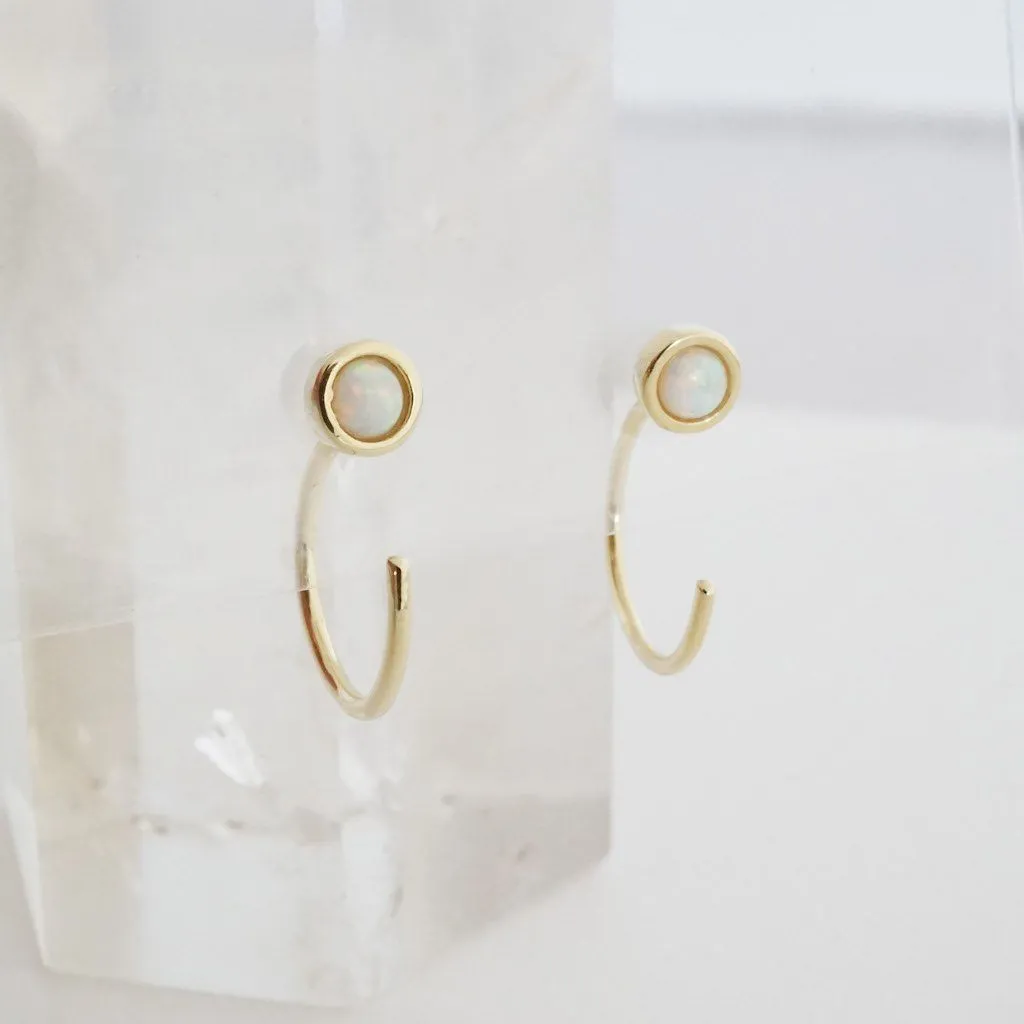 Opal Thread Hoops