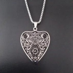 Ouija Necklace Silver Planchette